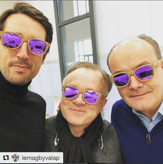 Alaric de Portal, Christian Martray, and Oliver Poussier wearing Vineyard Sun sunglasses