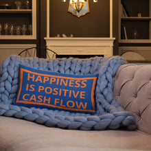 Premium Pillow - Happiness is Positive Cash Flow