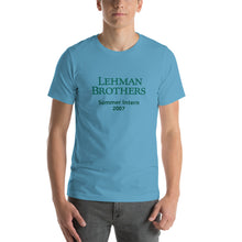Lehman Brothers Intern Unisex t-shirt